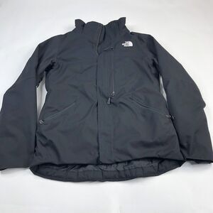 North Face Medium Primaloft DryVent Womens Zip Lined Jacket Black EUC